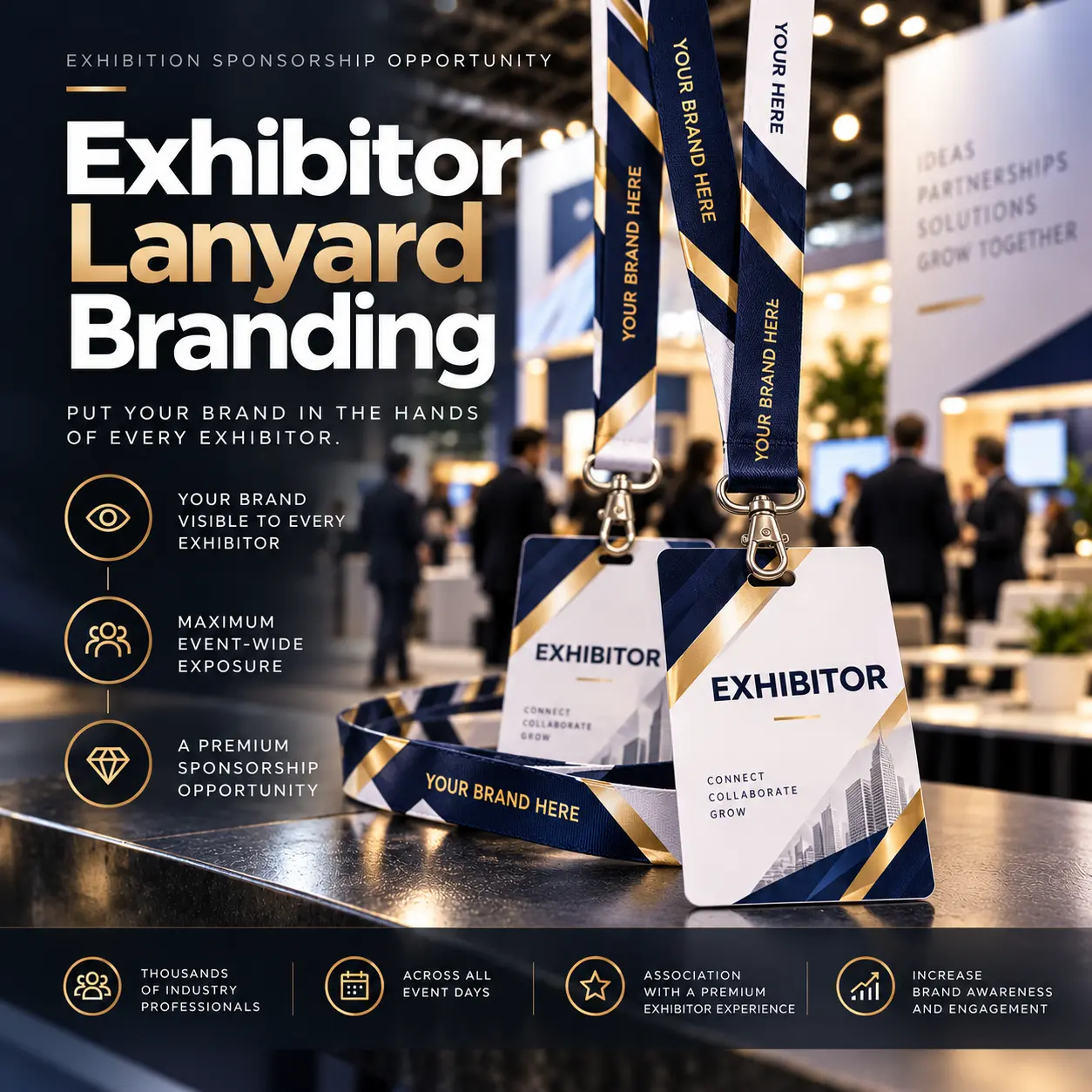 Exhibitor Lanyard Branding sponsorship opportunity