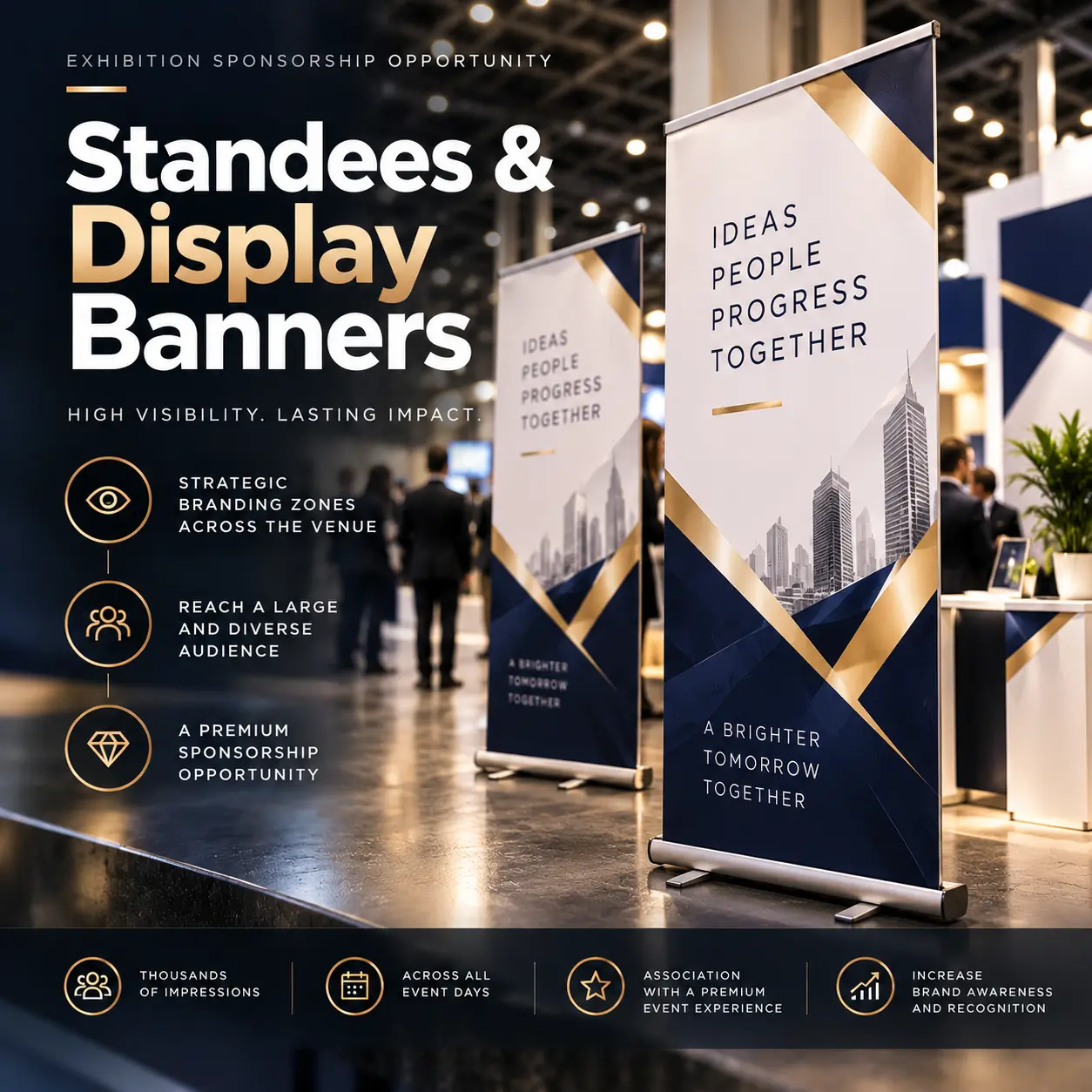 Standees & Display Banners sponsorship opportunity