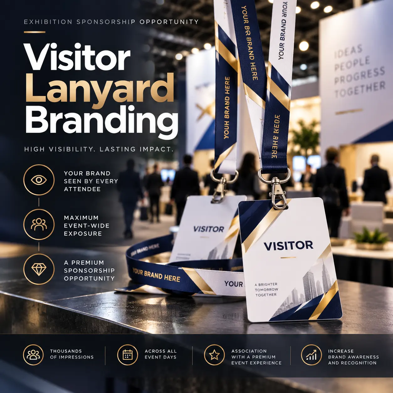 Visitor Lanyard Branding sponsorship opportunity